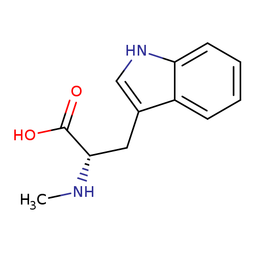 CN[C@H](C(=O)O)Cc1c[nH]c2c1cccc2