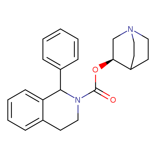 O=C(N1CCc2c(C1c1ccccc1)cccc2)O[C@H]1CN2CCC1CC2