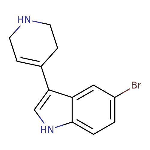 Brc1ccc2c(c1)c(c[nH]2)C1=CCNCC1