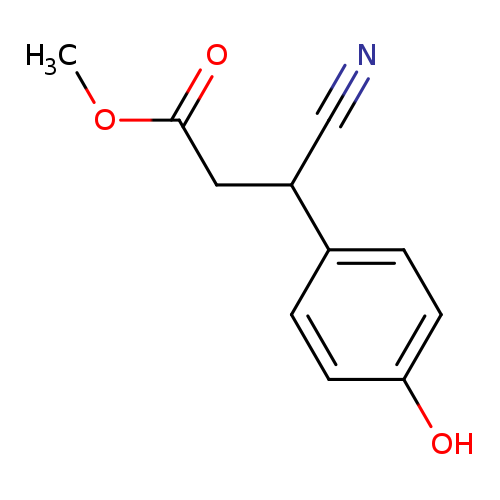 COC(=O)CC(c1ccc(cc1)O)C#N