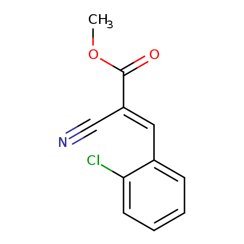 N#C/C(=Cc1ccccc1Cl)/C(=O)OC