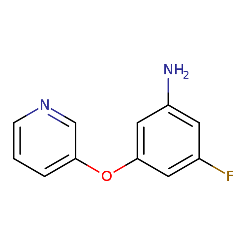 Nc1cc(Oc2cccnc2)cc(c1)F