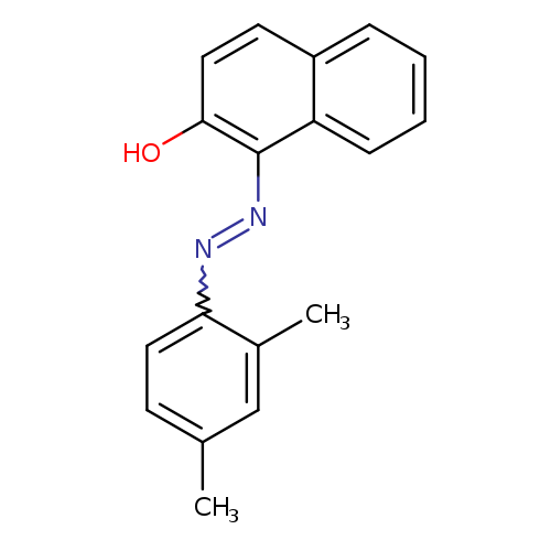 Cc1ccc(c(c1)C)N=Nc1c(O)ccc2c1cccc2