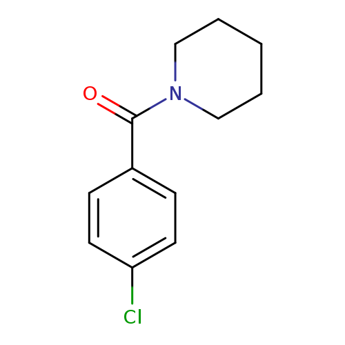 O=C(c1ccc(cc1)Cl)N1CCCCC1