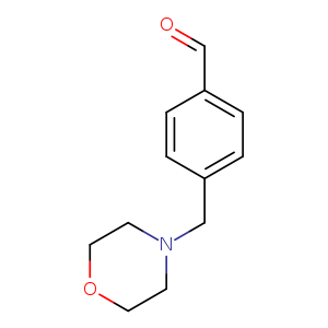 O=Cc1ccc(cc1)CN1CCOCC1