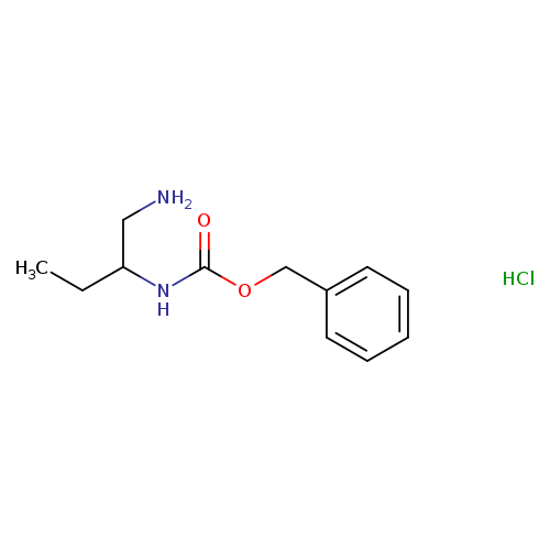 CCC(NC(=O)OCc1ccccc1)CN.Cl