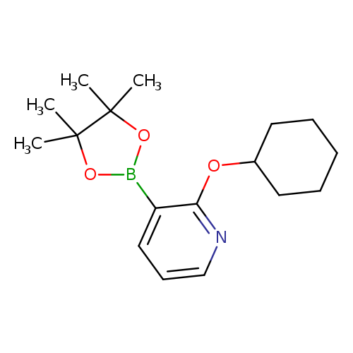 CC1(C)OB(OC1(C)C)c1cccnc1OC1CCCCC1