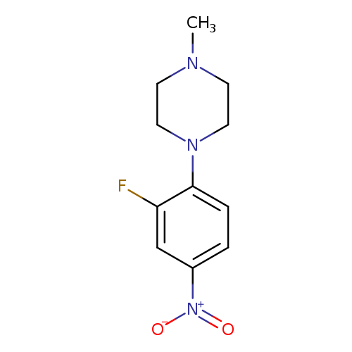 CN1CCN(CC1)c1ccc(cc1F)[N+](=O)[O-]