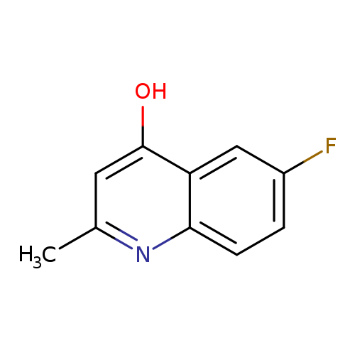 Fc1ccc2c(c1)c(O)cc(n2)C