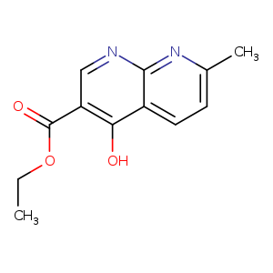 CCOC(=O)c1cnc2c(c1O)ccc(n2)C