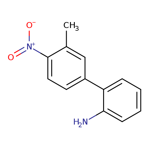Nc1ccccc1c1ccc(c(c1)C)[N+](=O)[O-]
