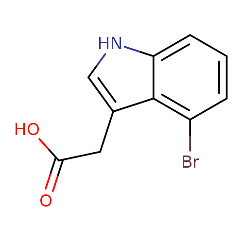 OC(=O)Cc1c[nH]c2c1c(Br)ccc2
