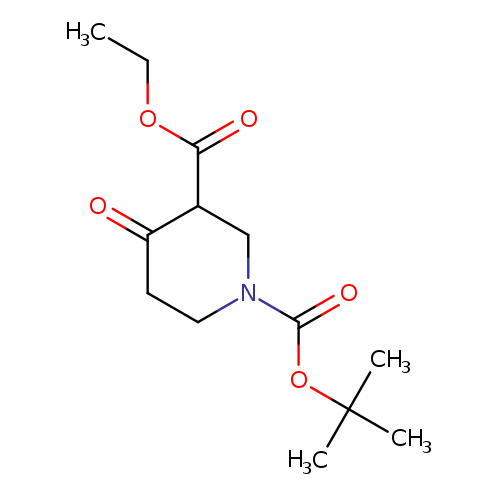 CCOC(=O)C1CN(CCC1=O)C(=O)OC(C)(C)C