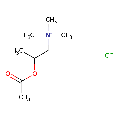 CC(C[N+](C)(C)C)OC(=O)C.[Cl-]