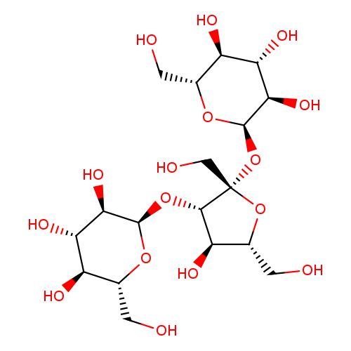OC[C@H]1O[C@H](O[C@H]2[C@H](O)[C@H](O[C@@]2(CO)O[C@H]2O[C@H](CO)[C@H]([C@@H]([C@H]2O)O)O)CO)[C@@H]([C@H]([C@@H]1O)O)O