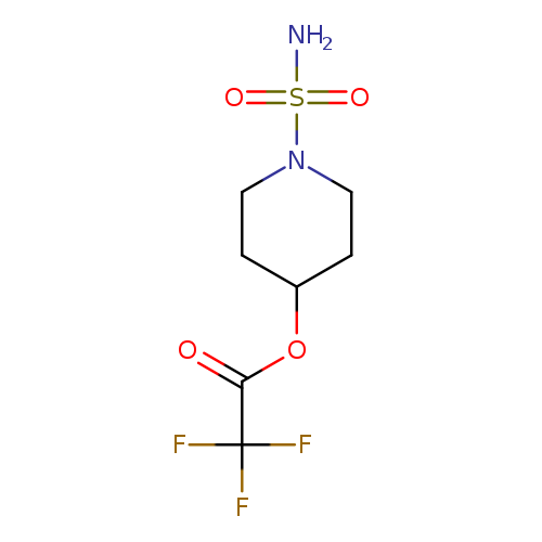O=C(C(F)(F)F)OC1CCN(CC1)S(=O)(=O)N