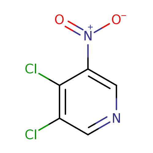 [O-][N+](=O)c1cncc(c1Cl)Cl