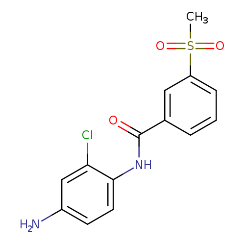 Nc1ccc(c(c1)Cl)NC(=O)c1cccc(c1)S(=O)(=O)C