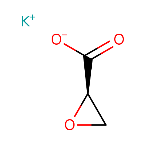 [O-]C(=O)[C@H]1CO1.[K+]