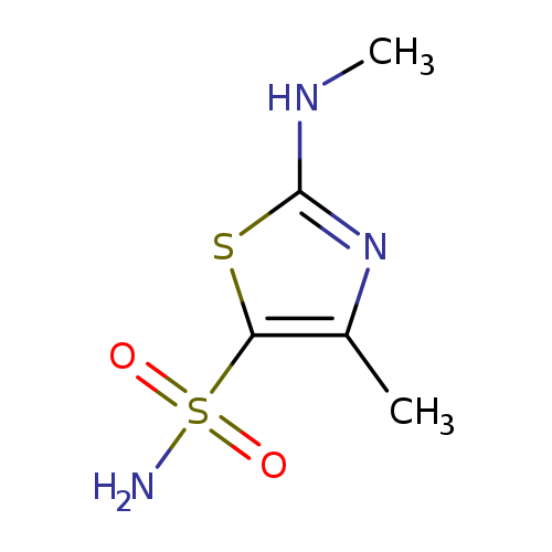 CNc1nc(c(s1)S(=O)(=O)N)C