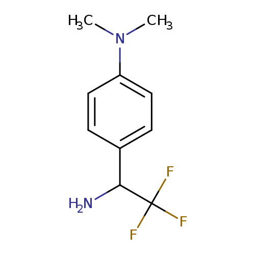 NC(C(F)(F)F)c1ccc(cc1)N(C)C