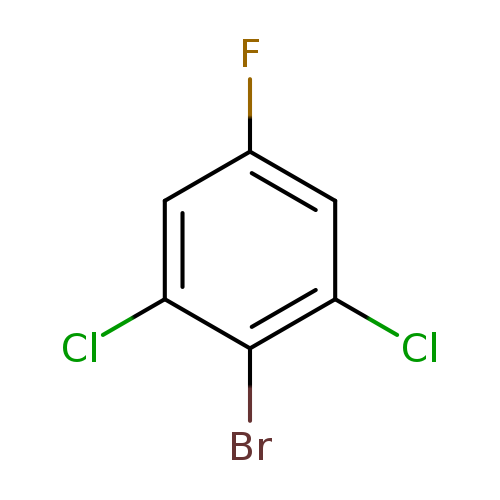 Fc1cc(Cl)c(c(c1)Cl)Br