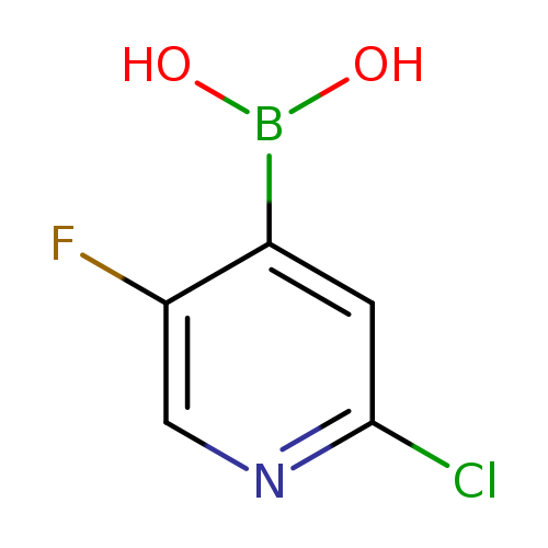 Clc1ncc(c(c1)B(O)O)F