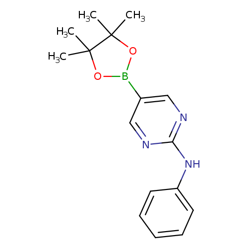 CC1(C)OB(OC1(C)C)c1cnc(nc1)Nc1ccccc1
