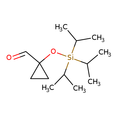O=CC1(CC1)O[Si](C(C)C)(C(C)C)C(C)C