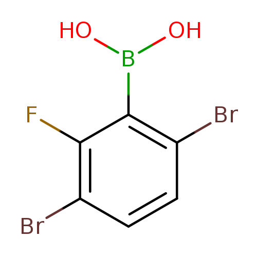 Brc1ccc(c(c1F)B(O)O)Br