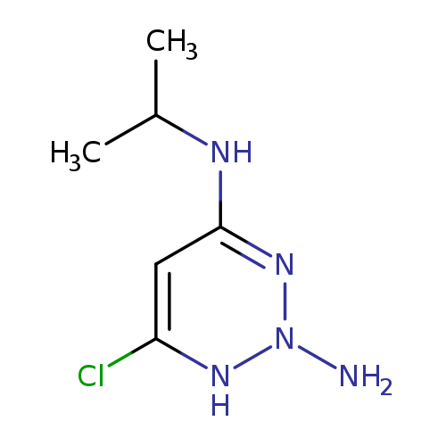 CC(Nc1cc(Cl)[nH]n(n1)N)C