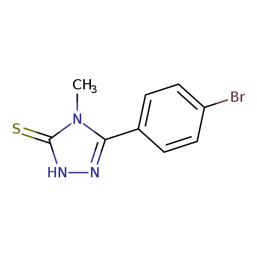 Brc1ccc(cc1)c1n[nH]c(=S)n1C