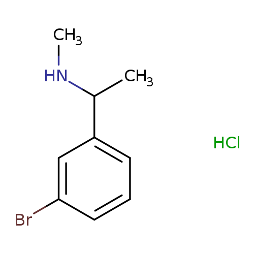 CNC(c1cccc(c1)Br)C.Cl