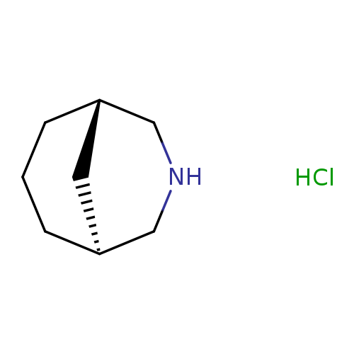 C1C[C@@H]2CNC[C@@H](C1)C2.Cl