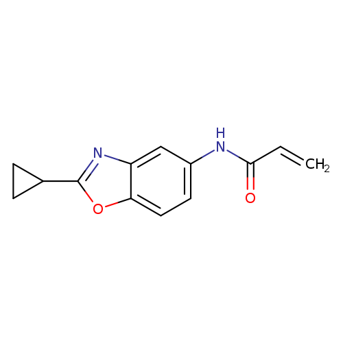 C=CC(=O)Nc1ccc2c(c1)nc(o2)C1CC1
