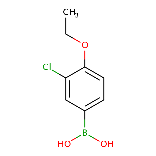 CCOc1ccc(cc1Cl)B(O)O