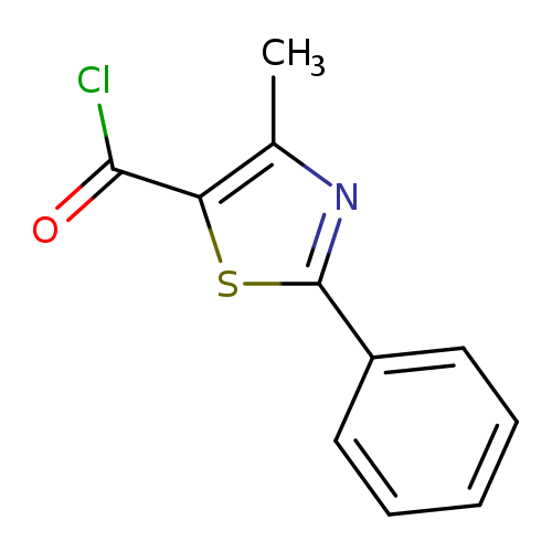 ClC(=O)c1sc(nc1C)c1ccccc1