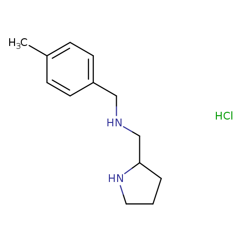 Cc1ccc(cc1)CNCC1CCCN1.Cl