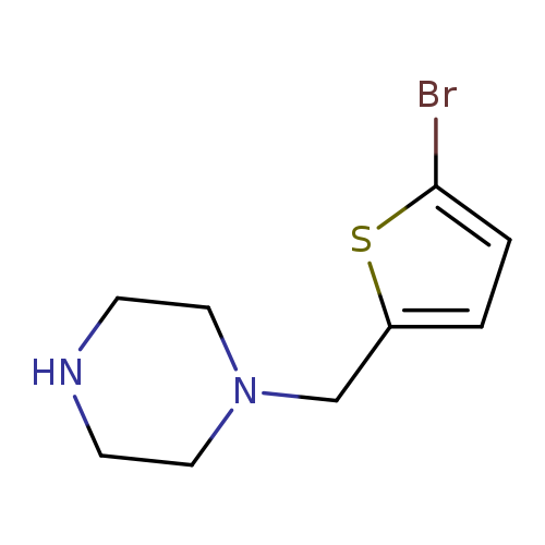 Brc1ccc(s1)CN1CCNCC1
