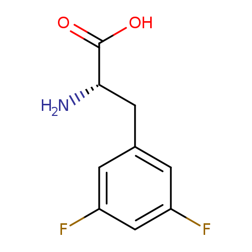 N[C@H](C(=O)O)Cc1cc(F)cc(c1)F