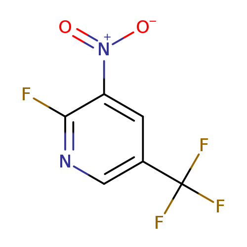 [O-][N+](=O)c1cc(cnc1F)C(F)(F)F