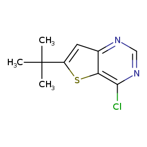 Clc1ncnc2c1sc(c2)C(C)(C)C