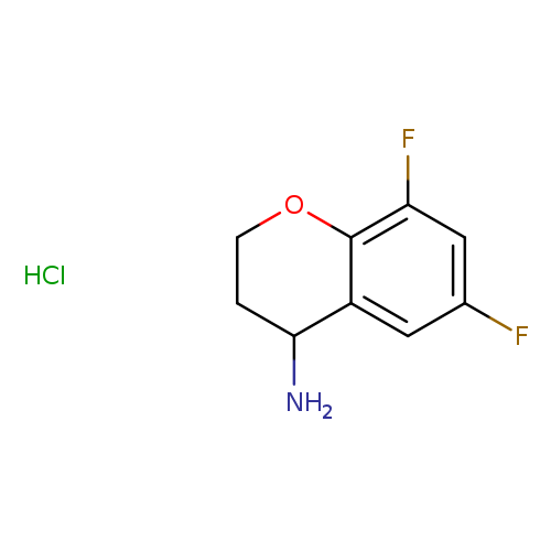 Fc1cc2C(N)CCOc2c(c1)F.Cl