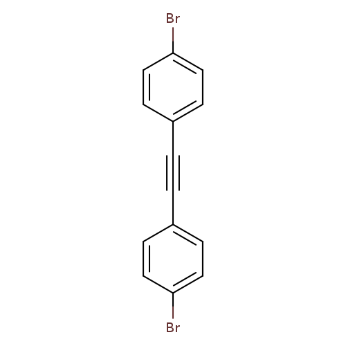 Brc1ccc(cc1)C#Cc1ccc(cc1)Br