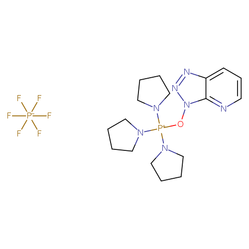 C1CCN(C1)[P+](N1CCCC1)(N1CCCC1)On1nnc2c1nccc2.F[P-](F)(F)(F)(F)F