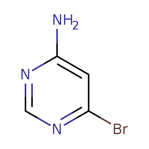 Nc1ncnc(c1)Br