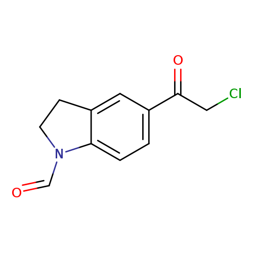 ClCC(=O)c1ccc2c(c1)CCN2C=O