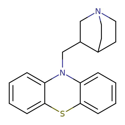 c1ccc2c(c1)N(CC1CN3CCC1CC3)c1c(S2)cccc1