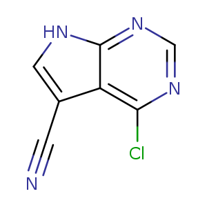 N#Cc1c[nH]c2c1c(Cl)ncn2