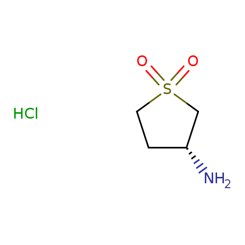 N[C@@H]1CCS(=O)(=O)C1.Cl